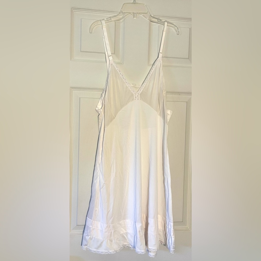 Vintage Cream and Sheer Slip